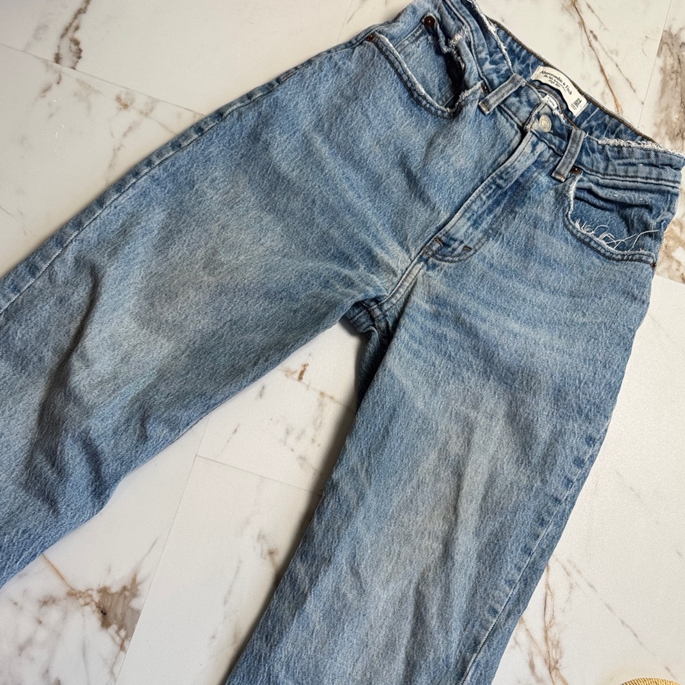 Abercrombie & Fitch Curve Love The 90s Relaxed Jean High Rise Sz 24/00s